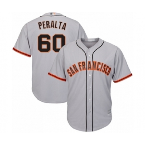 Youth San Francisco Giants #60 Wandy Peralta Authentic Grey Road Cool Base Baseball Player Jersey - Ujersey