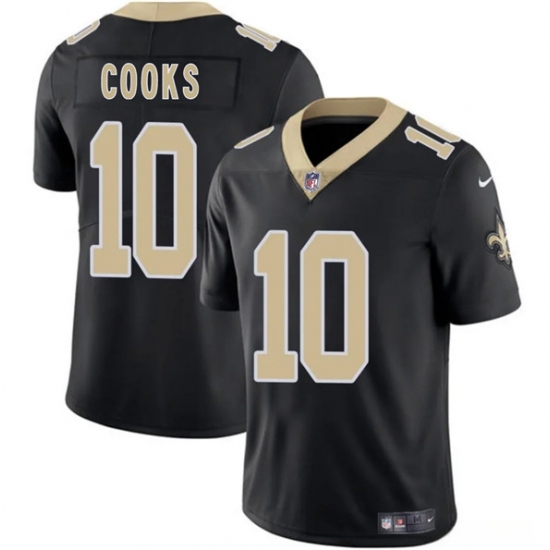 Men's New Orleans Saints #10 Brandin Cooks Black 2025 Vapor Limited Football Stitched Jersey - Ujersey