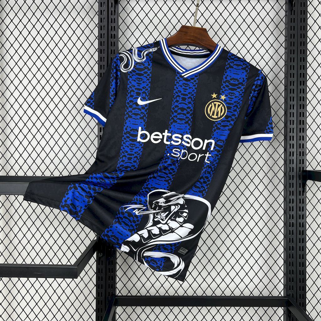 Inter Milan Soccer Jersey Snake Special Edition Custom Shirt 2024/25 - ujerseystore