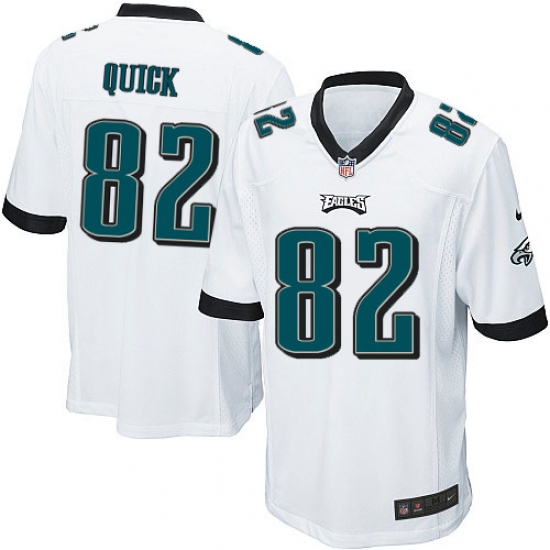 Men's Nike Philadelphia Eagles #82 Mike Quick Game White NFL Jersey - Ujersey