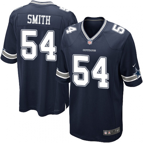 Men's Nike Dallas Cowboys #54 Jaylon Smith Game Navy Blue Team Color NFL Jersey - Ujersey