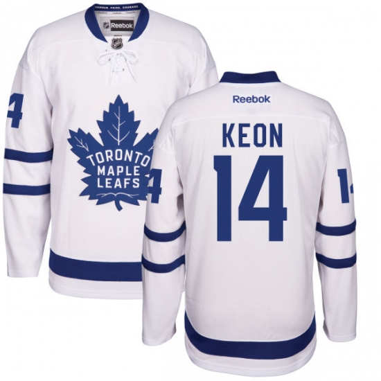 Women's Reebok Toronto Maple Leafs #14 Dave Keon Authentic White Away NHL Jersey - Ujersey