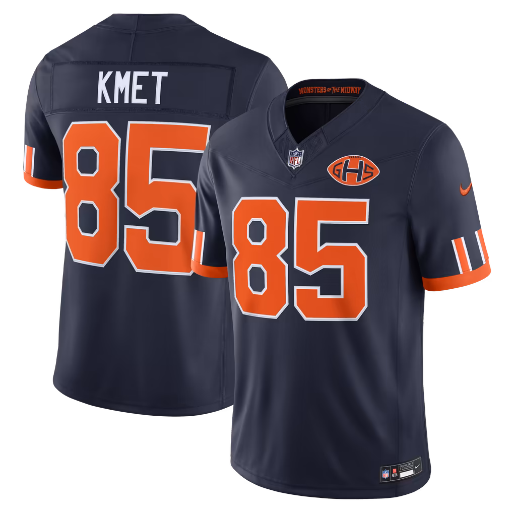Men's Chicago Bears Cole Kmet Nike Navy 2026 Rivalries Collection Stitched Limited Jersey - U-jersey