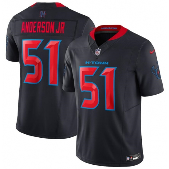 Youth Houston Texans #51 Will Anderson Jr. Navy 2024 2nd Alternate F.U.S.E Vapor Football Stitched Jersey - Ujersey