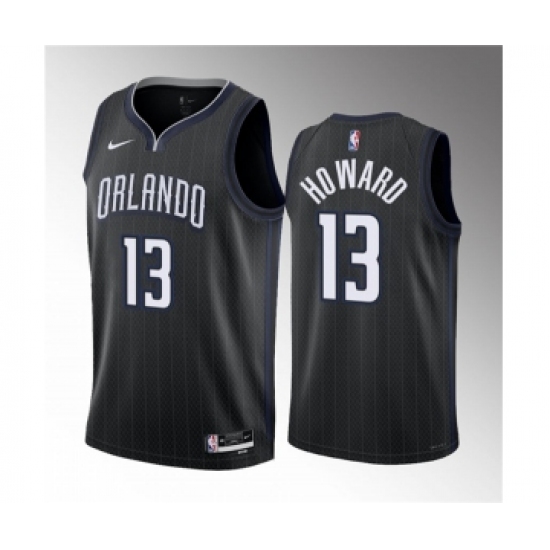 Men's Orlando Magic #13 Jett Howard Black 2023 Draft City Edition Stitched Basketball Jersey - Ujersey