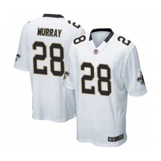 Men's New Orleans Saints #28 Latavius Murray Game White Football Jersey - Ujersey