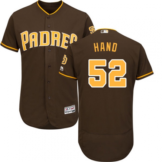 Men's Majestic San Diego Padres #52 Brad Hand Brown Flexbase Authentic Collection MLB Jersey - Ujersey