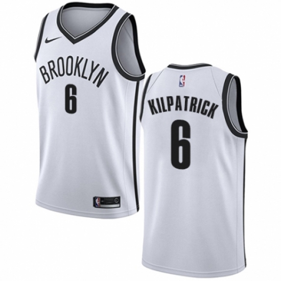 Youth Nike Brooklyn Nets #6 Sean Kilpatrick Swingman White NBA Jersey - Association Edition - Ujersey