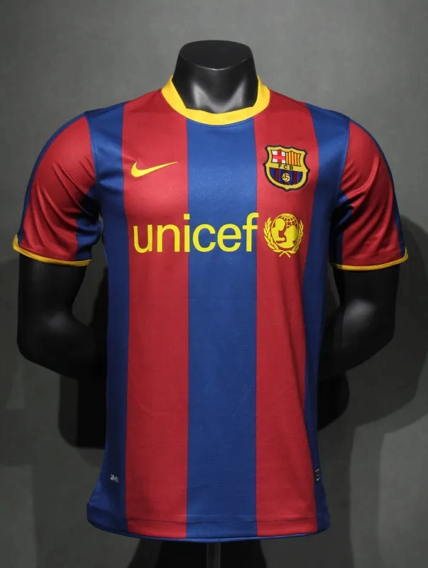 Barcelona Retro Jersey Home Soccer Shirt 2010-11 - Ujersey NHL