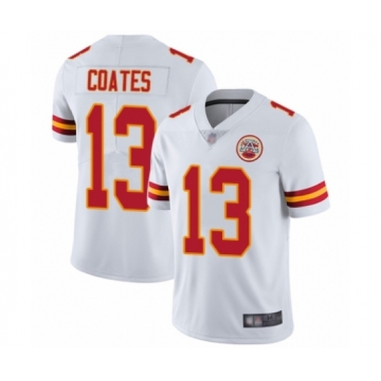 Youth Kansas City Chiefs #13 Sammie Coates White Vapor Untouchable Limited Player Football Jersey - Ujersey