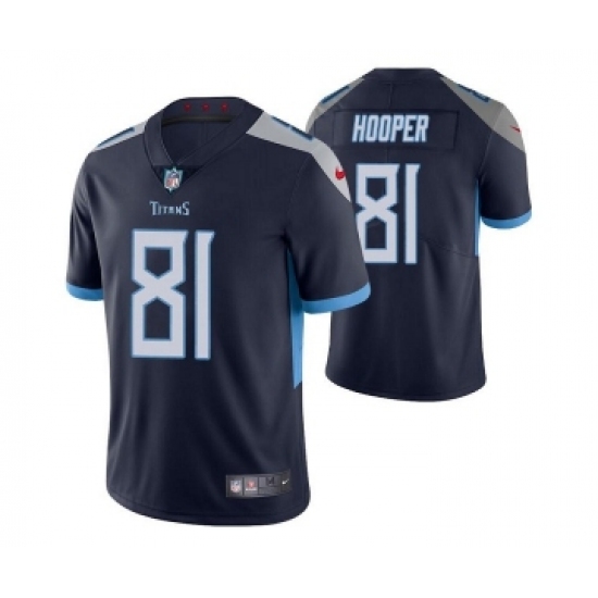 Men's Tennessee Titans #81 Austin Hooper Navy Vapor Untouchable Stitched Jersey - Ujersey