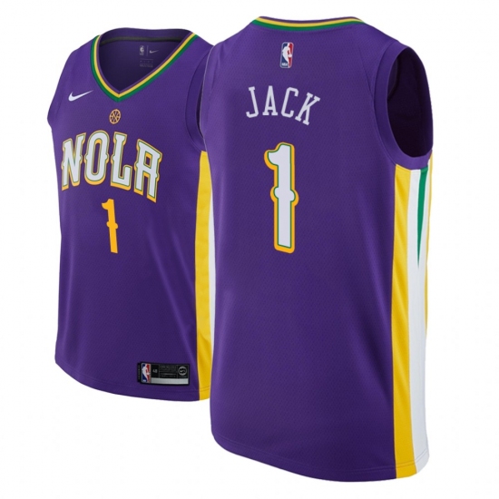 Men NBA 2018-19 New Orleans Pelicans #1 Jarrett Jack City Edition Purple Jersey - Ujersey