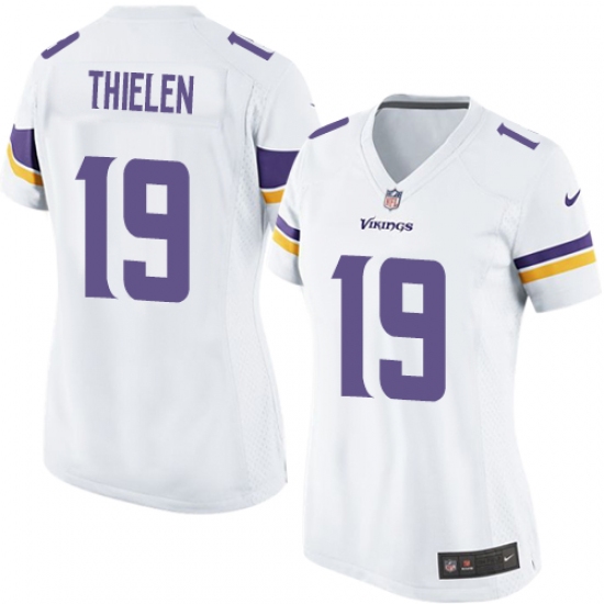 Women's Nike Minnesota Vikings #19 Adam Thielen Game White NFL Jersey - Ujersey
