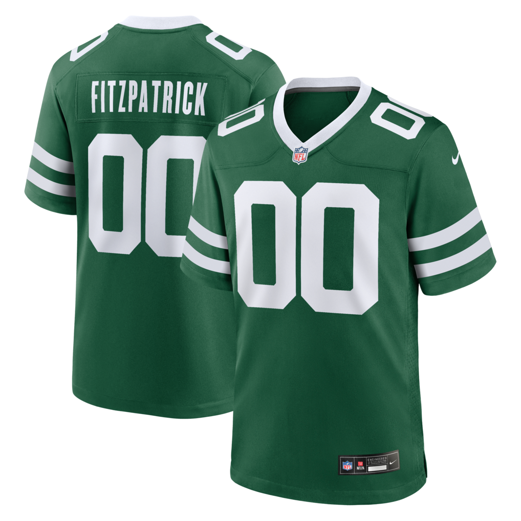 Men's New York Jets Minkah Fitzpatrick Nike Legacy Green Game Jersey - U-jersey