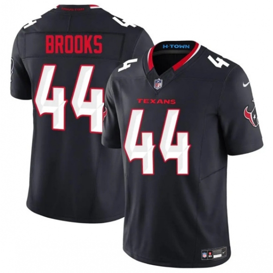 Men's Houston Texans #44 British Brooks Navy 2025 F.U.S.E. Vapor Limited Football Stitched Jersey - Ujersey