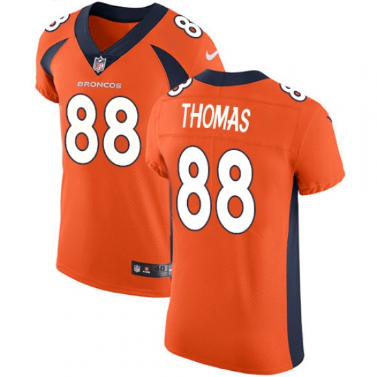 Men's Nike Denver Broncos #88 Demaryius Thomas Orange Team Color Vapor Untouchable Elite Player NFL Jersey - Ujersey
