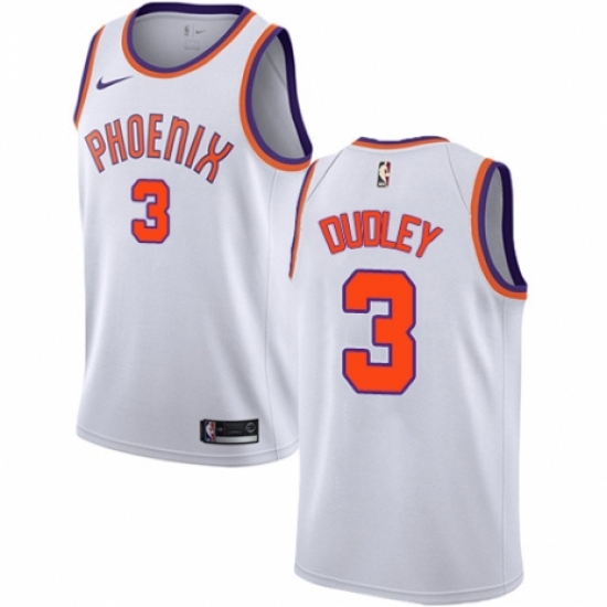 Men's Nike Phoenix Suns #3 Jared Dudley Authentic NBA Jersey - Association Edition - Ujersey