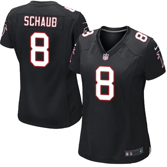 Women's Nike Atlanta Falcons #8 Matt Schaub Game Black Alternate NFL Jersey - Ujersey