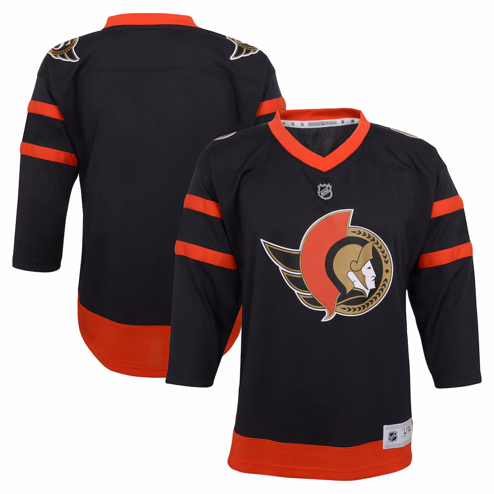 Toddler Ottawa Senators Black Replica Jersey - SUjersey01