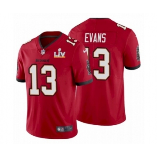 Men's Tampa Bay Buccaneers #13 Mike Evans Red 2021 Super Bowl LV Jersey - Ujersey