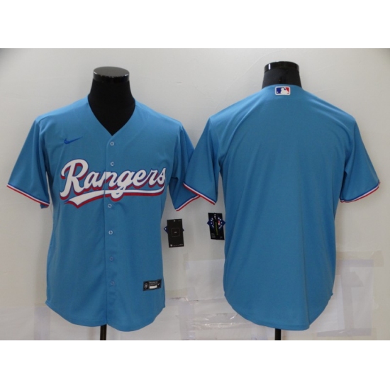 Men's Nike Texas Rangers Blank Blue Home Stitched Baseball Jersey - Ujersey