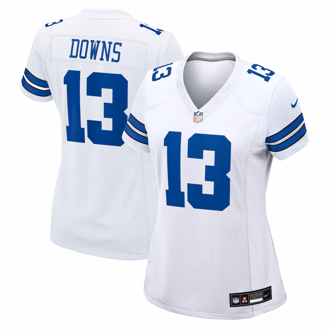 Women's Dallas Cowboys Caleb Downs Nike White Game Jersey