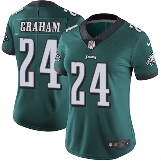 Women's Nike Philadelphia Eagles #24 Corey Graham Midnight Green Team Color Vapor Untouchable Limited Player NFL Jersey - Ujersey
