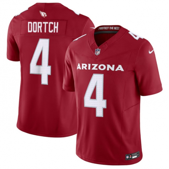 Men's Arizona Cardinals #4 Greg Dortch Red 2024 F.U.S.E. Vapor Untouchable Limited Stitched Football Jersey - Ujersey