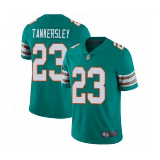 Men's Miami Dolphins #23 Cordrea Tankersley Aqua Green Alternate Vapor Untouchable Limited Player Football Jersey - Ujersey