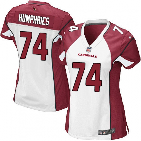 Women's Nike Arizona Cardinals #74 D.J. Humphries Game White NFL Jersey - Ujersey