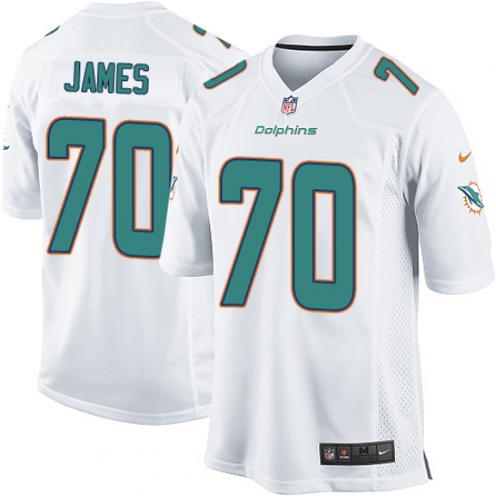 Men's Nike Miami Dolphins #70 Ja'Wuan James Game White NFL Jersey - Ujersey