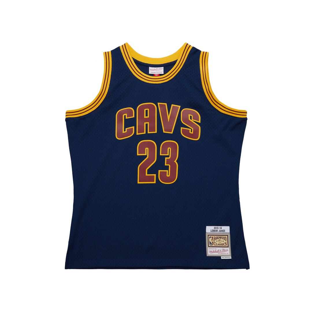 Men's Cleveland Cavaliers LeBron James Mitchell & Ness Navy Big & Tall Hardwood Classics 2008-09 Swingman Jersey - Ujersey