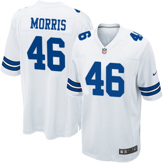 Men's Nike Dallas Cowboys #46 Alfred Morris Game White NFL Jersey - Ujersey