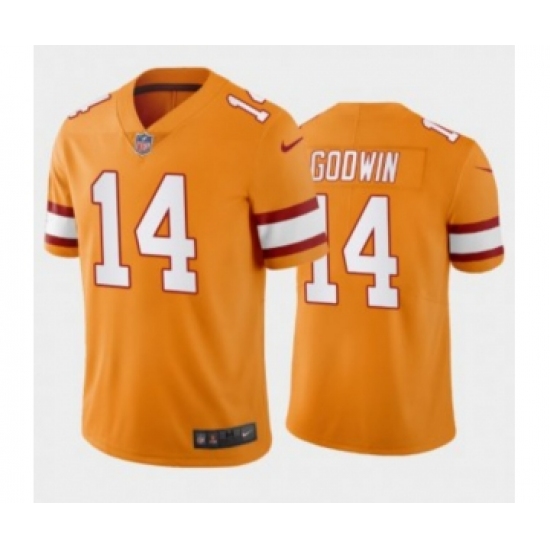 Men's Tampa Bay Buccaneers #14 Chris Godwin Orange Vapor Untouchable Limited Stitched Jersey - Ujersey