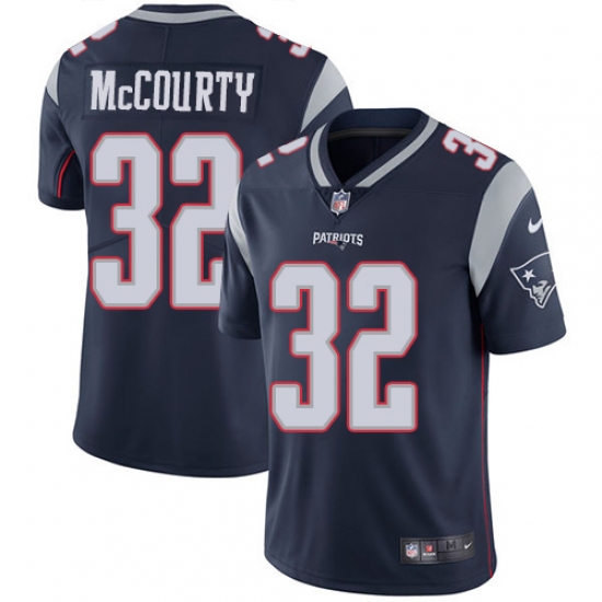 Youth Nike New England Patriots #32 Devin McCourty Navy Blue Team Color Vapor Untouchable Limited Player NFL Jersey - Ujersey
