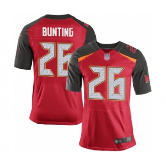 Men's Tampa Bay Buccaneers #26 Sean Bunting Elite Red Team Color Football Jersey - Ujersey
