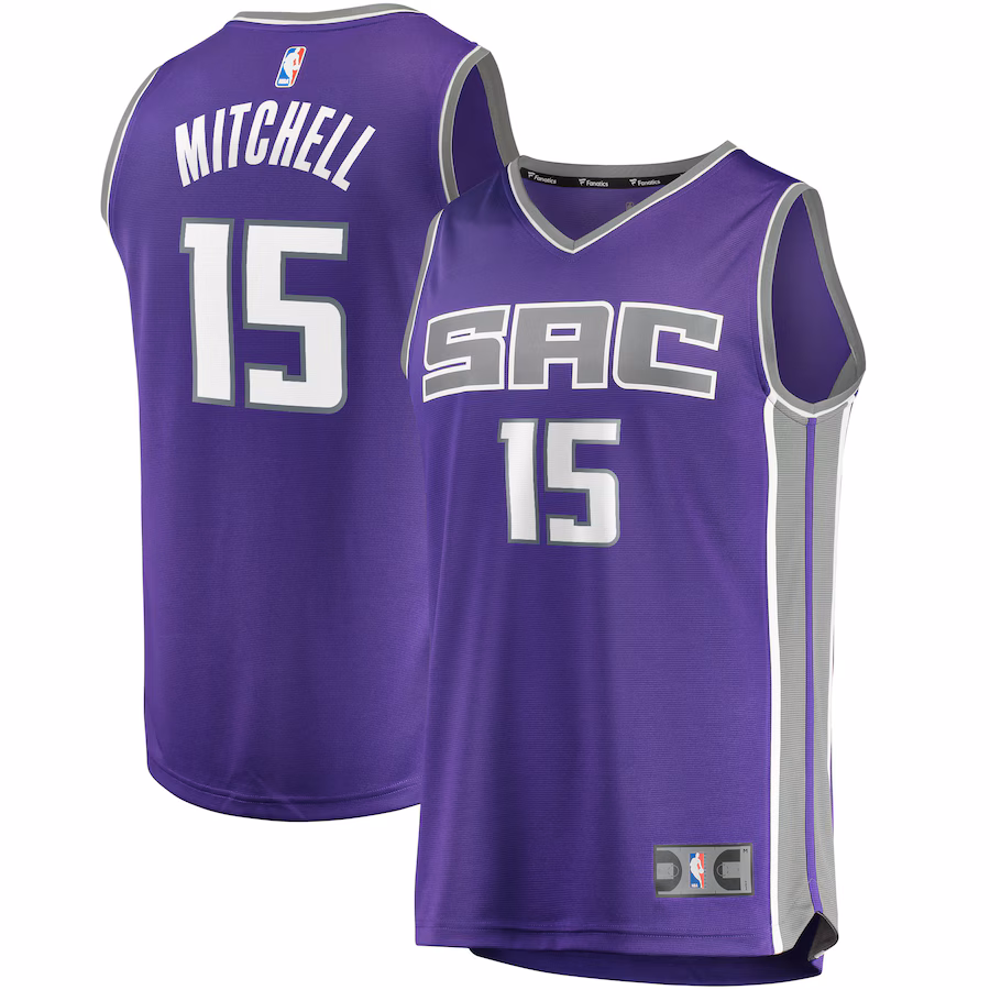 Men's Sacramento Kings Davion Mitchell Fanatics Purple Fast Break Replica Jersey - Icon Edition - Ujersey NHL
