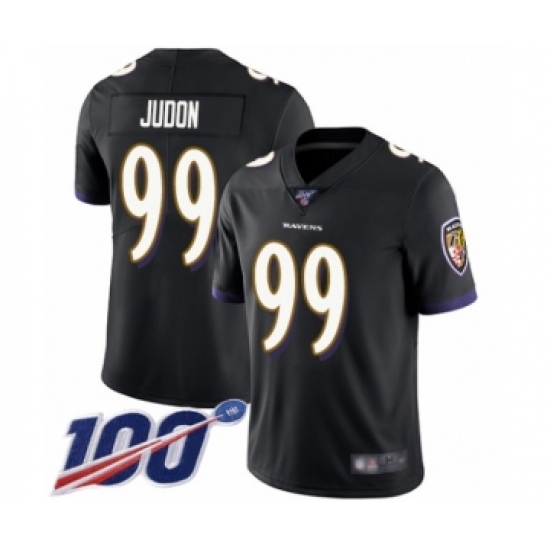 Men's Baltimore Ravens #99 Matt Judon Black Alternate Vapor Untouchable Limited Player 100th Season Football Jersey - Ujersey