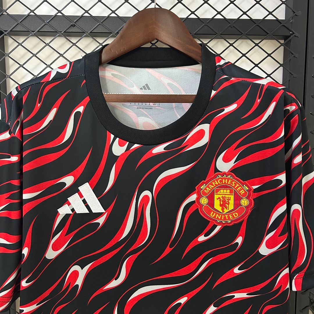 Manchester United Pre-Match Football Jersey Shirt 2025/26 - Ujersey NHL