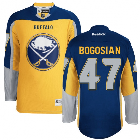 Women's Reebok Buffalo Sabres #47 Zach Bogosian Authentic Gold Third NHL Jersey - Ujersey