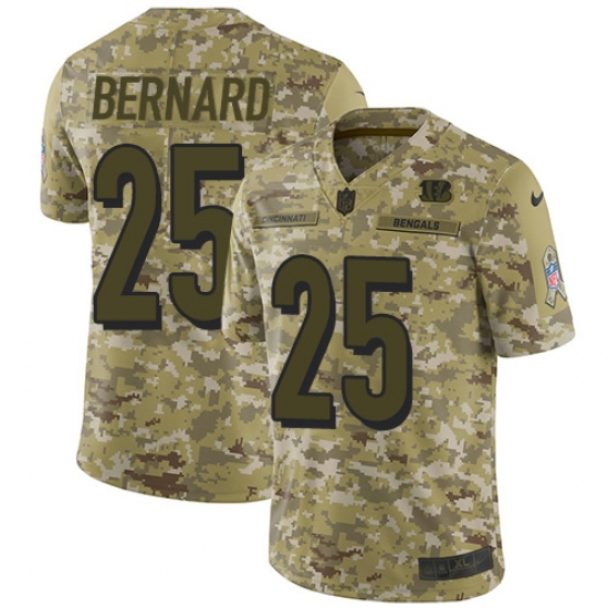 Youth Nike Cincinnati Bengals #25 Giovani Bernard Limited Camo 2018 Salute to Service NFL Jersey - Ujersey
