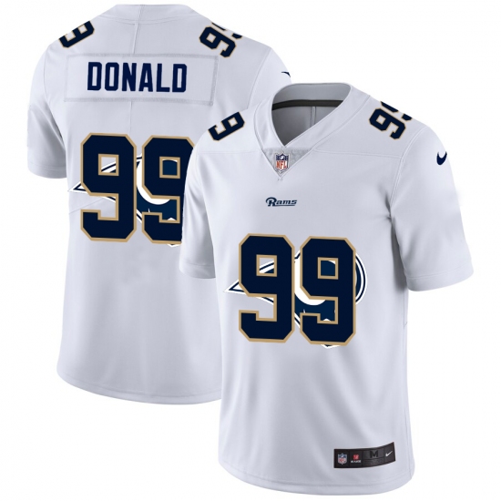 Men's Los Angeles Rams #99 Aaron Donald White Nike White Shadow Edition Limited Jersey - Ujersey
