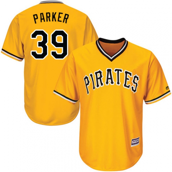 Men's Majestic Pittsburgh Pirates #39 Dave Parker Replica Gold Alternate Cool Base MLB Jersey - Ujersey