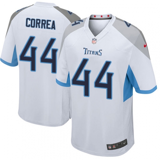 Men Nike Tennessee Titans #44 Kamalei Correa Game White NFL Jersey - Ujersey