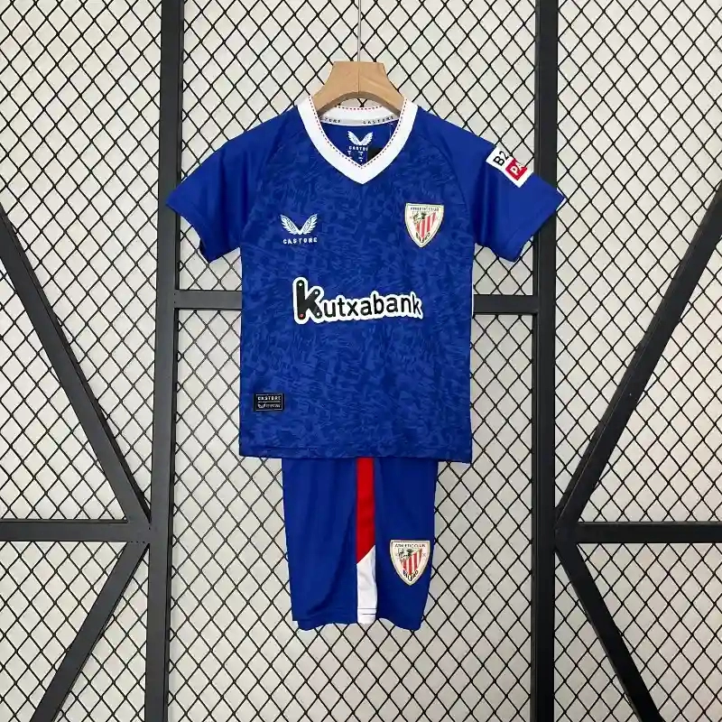 Athletic Club de Bilbao Soccer Jersey Away Kids Kit Jersey+Shorts 2024/25