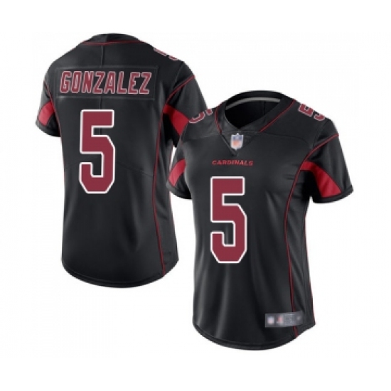 Women's Arizona Cardinals #5 Zane Gonzalez Limited Black Rush Vapor Untouchable Football Jersey - Ujersey
