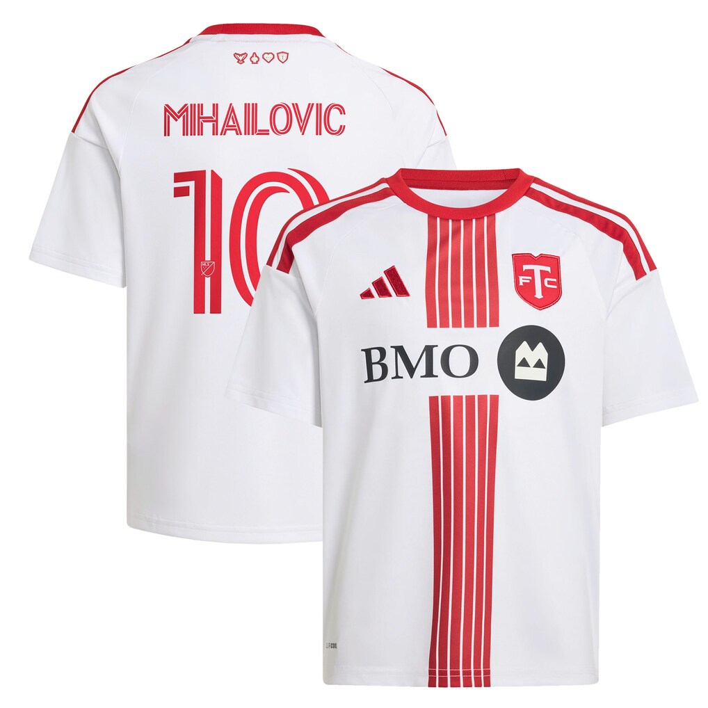 Youth Toronto FC Djordje Mihailovic adidas White 2026 Winter Kit Replica Jersey - Ujersey