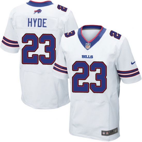 Men's Nike Buffalo Bills #23 Micah Hyde Elite White NFL Jersey - Ujersey