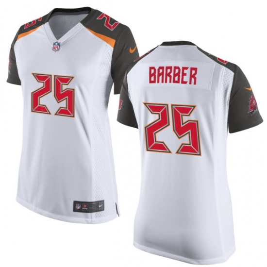 Women's Nike Tampa Bay Buccaneers #25 Peyton Barber Game White NFL Jersey - Ujersey