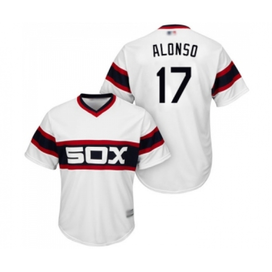Youth Chicago White Sox #17 Yonder Alonso Replica White 2013 Alternate Home Cool Base Baseball Jersey - Ujersey
